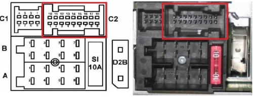 Mercedes AUX IN 18PIN 150cm