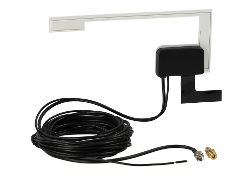 Glasklebeantenne DAB/DAB+ SMA (f) 12V externe Spannung