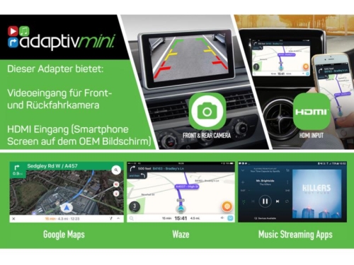 Adaptives Interface für VW Front- und/oder Rückfahrkamera