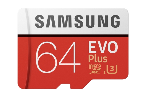 Samsung Evo+ microSDXC, 64 GB, U3, UHS-I