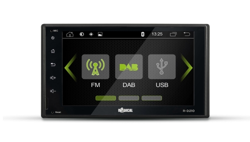 Radical R-D210 2-Din DAB+ Moniceiver kapazitiven 15,7cm Touchscreen