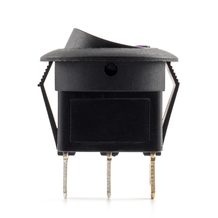 Schalter, 1xE/A, violette 12 Volt LED (Stück)