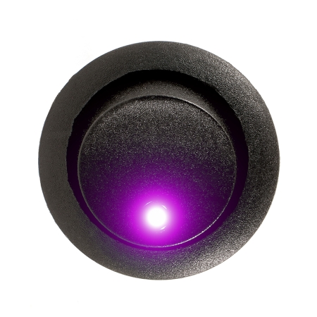 Schalter, 1xE/A, violette 12 Volt LED (Stück)