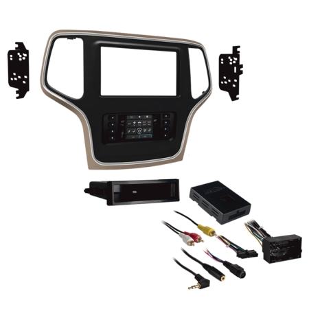 2DIN Turbotouch-Kit mit Touchscreen für Jeep Grand Cherokee ab 2015, bronze