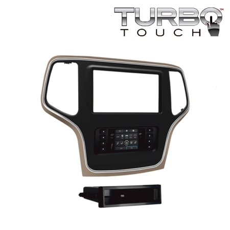 2DIN Turbotouch-Kit mit Touchscreen für Jeep Grand Cherokee ab 2015, bronze