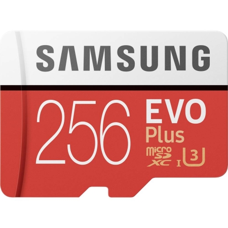 Samsung Evo+ microSDXC, 256 GB, U3, UHS-I