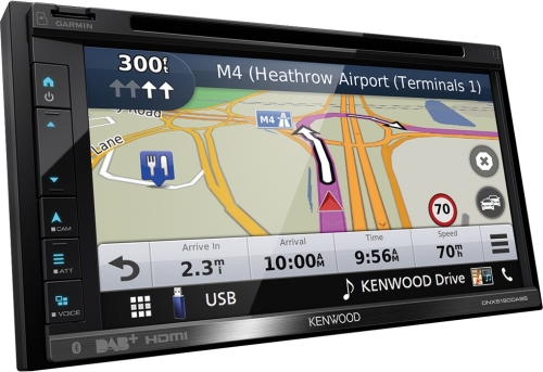 Kenwood DNX-5190DABS 2-Din Navigation mit DAB und Apple CarPlay, Android Auto