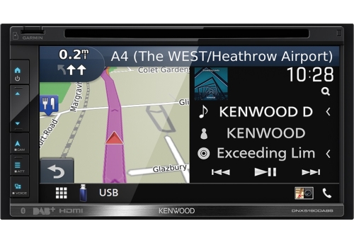 Kenwood DNX-5190DABS 2-Din Navigation mit DAB und Apple CarPlay, Android Auto