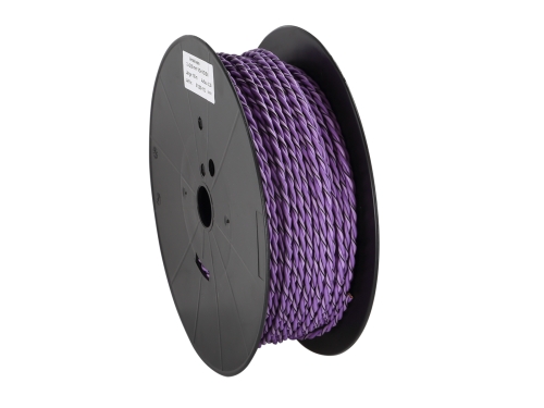 Verdrillte Kabel 2x2.50mm² Violett/Violett-Schwarz