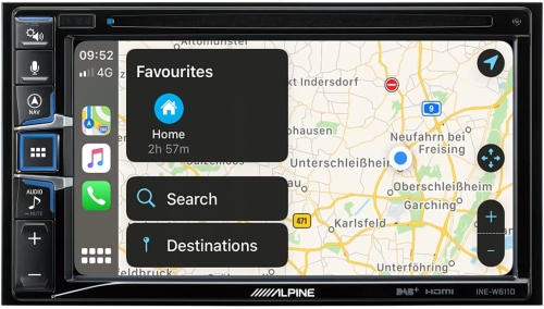 Alpine INE-W611D 6,5-Zoll-Touchscreen, integrierte Navigation, DAB +, HDMI, CD /