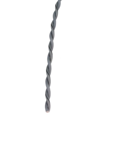 Verdrillte Kabel 2x1.50mm² Grau/Grau-Schwarz