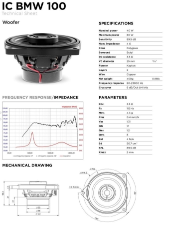 Focal IC BMW 100 Inside 2-Wege Coax für BMW