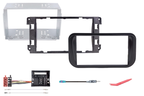 Radical R-D211 2-DIN DAB+ mit Montageset für Ford Focus anthrazit lackiert