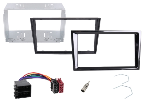 Radical R-D211 2-DIN DAB+ Montageset für Opel schwarz nicht lackiert