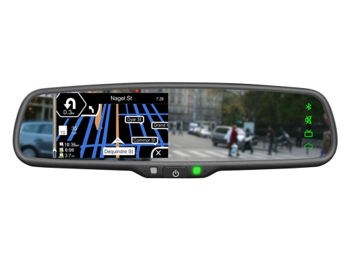 Spiegelmonitor 4.3 zoll inkl. Win CE Navigation + Bluetooth Frei