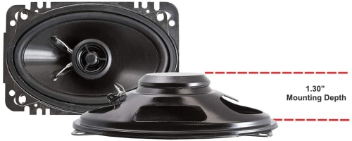 RETROSOUND Lautsprecher mit Gitter 4x6 101x152mm (Paar), Neodym