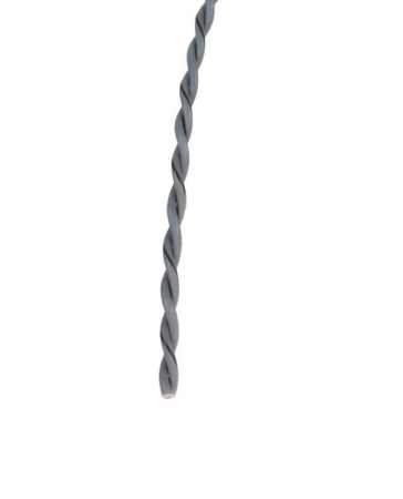 Verdrillte Kabel 2x0.75mm² grau/grau-schwarz