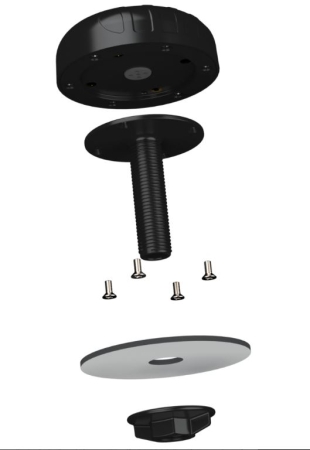 Robust Multifunctional 5 in1 Ultra Wide Band Omni-Directional PUCK Antenna