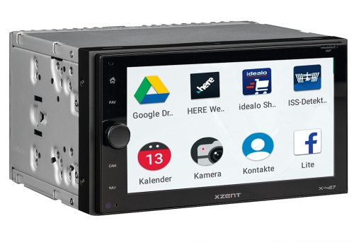 XZENT X-427 2-Din Naviceiver mit DAB+, USB, BT und HDMI