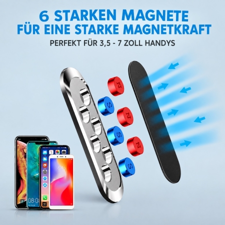 Universal Magnet Halter für Handy Schwarz version 2