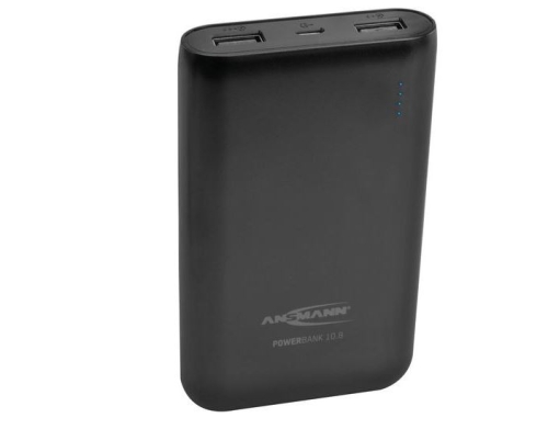 Powerbank 10.8 schwarz 10.800 mAh