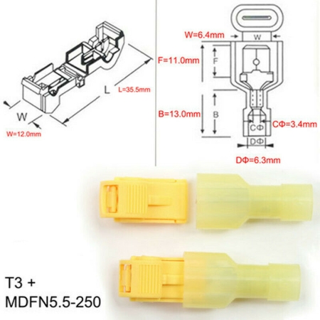 Schnell Abzweigverbinder 5er, 3 Set