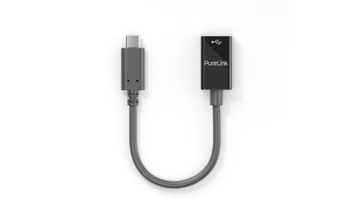 USB 3.1 Adapter IS231 USB-C Stecker - USB-A Buchse, OTG 0,10m, schwarz