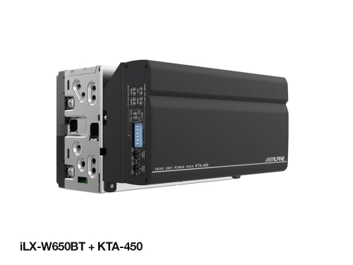 Alpine KTA-450 4-Kanal Verstärker (Head Unit Power Pack), 50 WRMS @ 4 Ohm