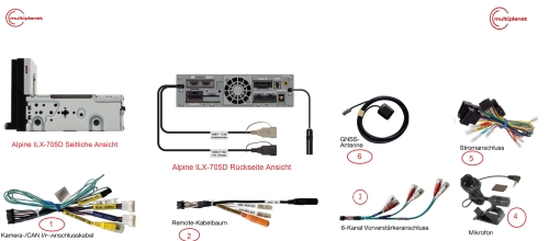 Alpine ILX-705D Wireless Apple CarPlay und Android Auto