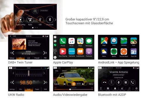 XZENT X-F285 9 CarPlay Infotainer Ford Transit