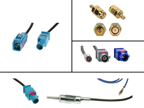 Antennenkabel Kit Fakra(m) > DIN(m)/SMB(F)/SMA(m) FM/DAB+
