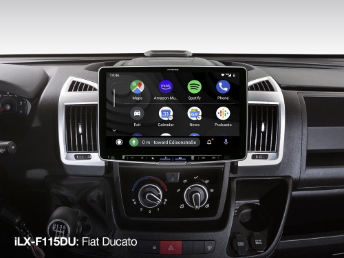 Alpine ILX-F115DU Fiat Ducato Autoradio Alpine Hallo 11