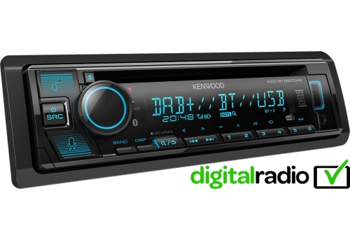 Kenwood KDC-BT560DAB Digital Media Receiver with Bluetooth & Digital Radio DAB+