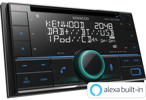 Kenwood DPX-7300DAB 2-DIN CD / USB / Bluetooth / Digitalradio DAB+ Amazon Alexa