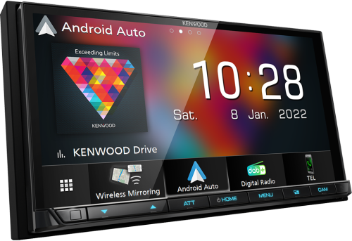 Kenwood DMX-8021DABS mit Wireless CarPlay, Android Auto, Bluetooth DAB+ Radio