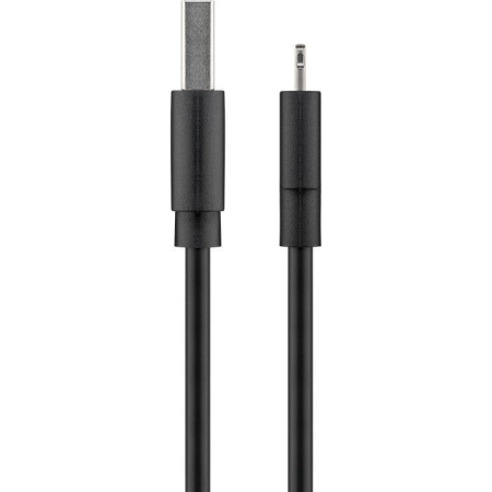 USB-A Kabel auf Apple Lightning Stecker, 1m, schwarz