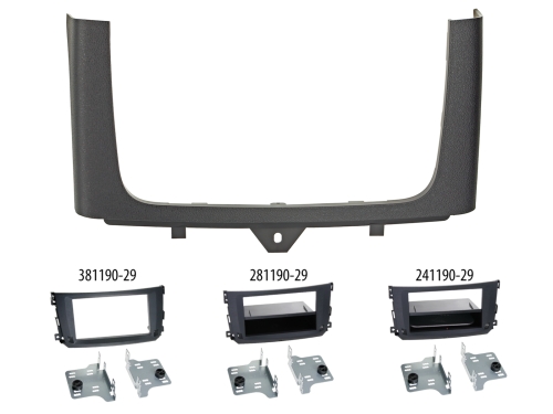 2-DIN Radioblende Smart ForTwo 2010-2015 OEM Zubehör