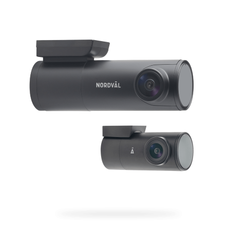 Nordväl DC102-4K 32GB 2CH Dashcam + Heckkamera mit WLAN, GPS, Parkmodus