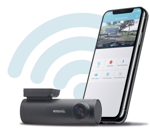 Nordväl DC102-4K 32GB 2CH Dashcam + Heckkamera mit WLAN, GPS, Parkmodus