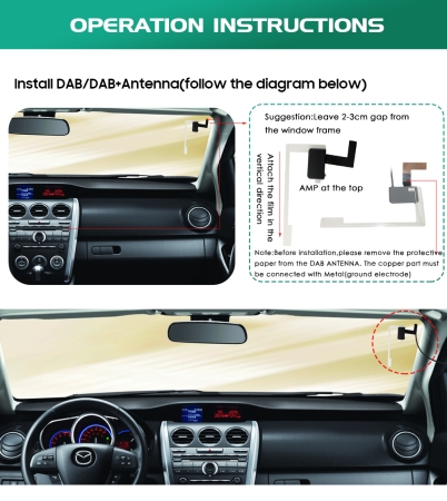 DAB+ Antenne mit USB für Android Radio