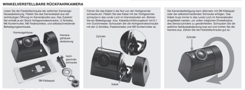 Zenec -RVC80MV Multi-View Rückfahrkamera