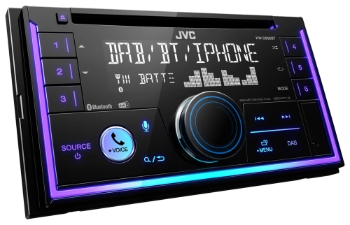 JVC KW-DB95BT-ANT Doppel-DIN CD/MP3-Autoradio mit DAB / Bluetooth / USB / iPod