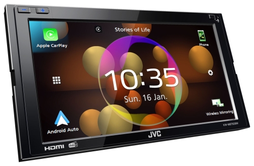 JVC KW-M875DBW - Doppel-DIN MP3-Autoradio mit Touchscreen / DAB/ Bluetooth/ USB