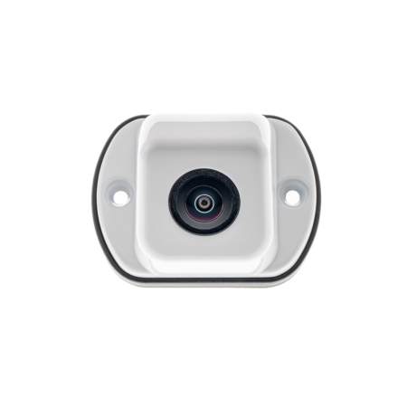 Farb-Rückfahrkamera, Aufbau, 140° Weitwinkellinse, 15m, weiß lackiert
