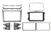 2-DIN Radioblende VW Polo 04/2014-07/2017 silber