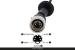 RFK AHD/CVBS NTSC 1/4 Zoll CMOS, 190°, Aufbau, IR