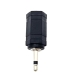 Audio-Adapter: 2,5mm Mono-Klinkenstecker auf 3,5mm Klinkenbuchse (Silber)