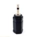 Audio-Adapter: 2,5mm Mono-Klinkenstecker auf 3,5mm Klinkenbuchse (Silber)