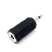 Audio-Adapter: 2,5mm Mono-Klinkenstecker auf 3,5mm Klinkenbuchse (Silber)