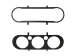 10 Radioblende Ford Mondeo 11/2010-08/2014 schwarz